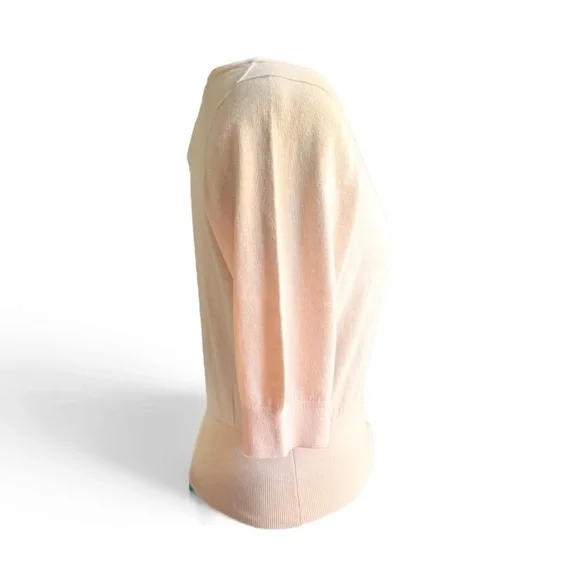 Boden Blush Pearl Button Cropped Cardigan Sweater - Picture 4 of 8